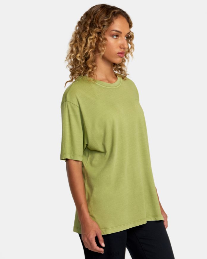 roupas RVCA mulheres camiseta ptc para qualquer dia samambaia N00F2H1353