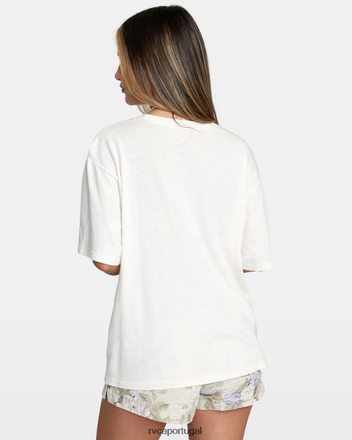 roupas RVCA mulheres camiseta superdimensionada ptc anyday nuvem N00F2H1314