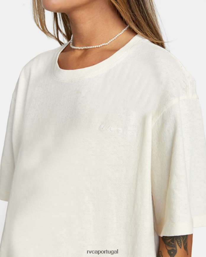 roupas RVCA mulheres camiseta superdimensionada ptc anyday nuvem N00F2H1314