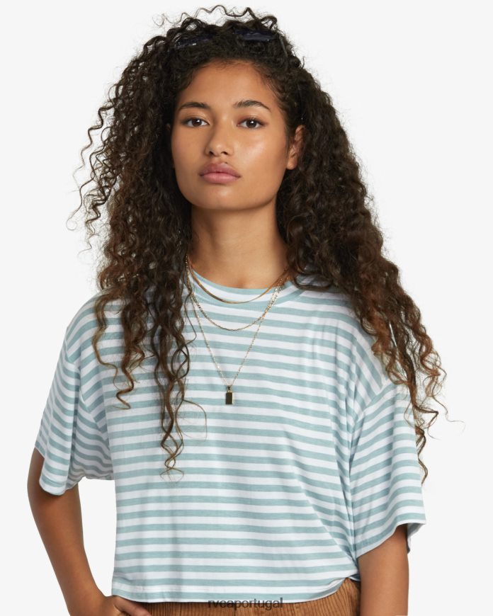 roupas RVCA mulheres camiseta viciante xisto N00F2H1095