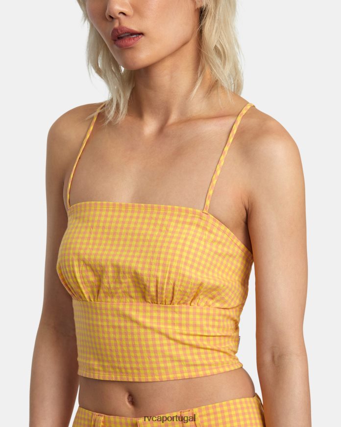 roupas RVCA mulheres regata brilhante Lilikoi N00F2H1382