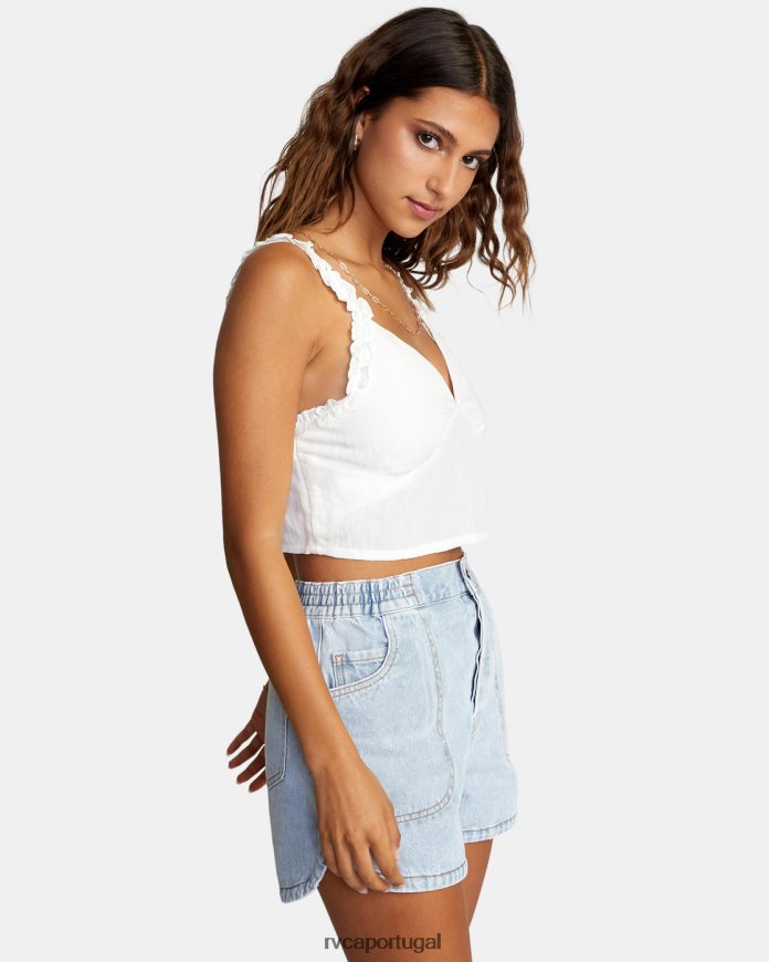 roupas RVCA mulheres regata cropped amor nuvem N00F2H1531