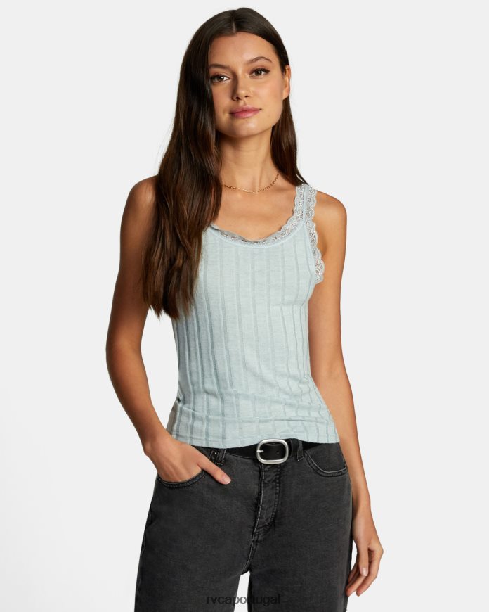 roupas RVCA mulheres regata full swing íris N00F2H1590