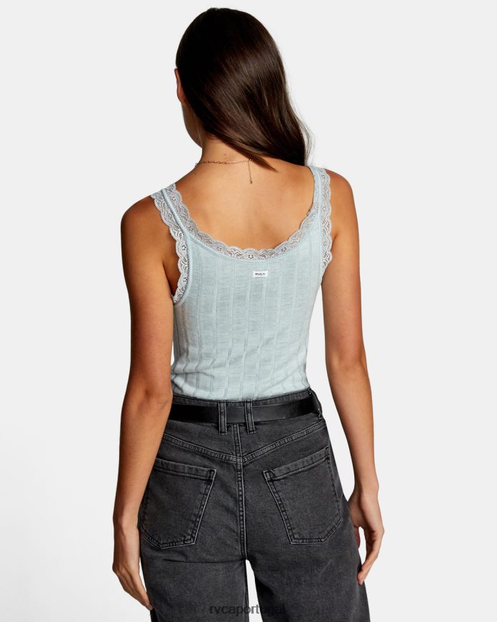 roupas RVCA mulheres regata full swing íris N00F2H1590