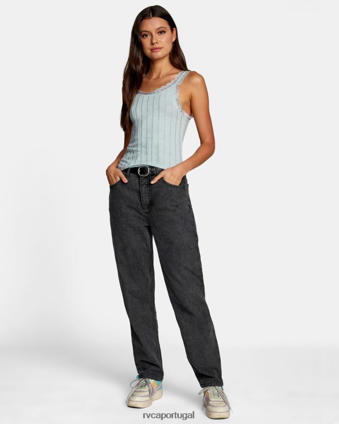 roupas RVCA mulheres regata full swing íris N00F2H1590