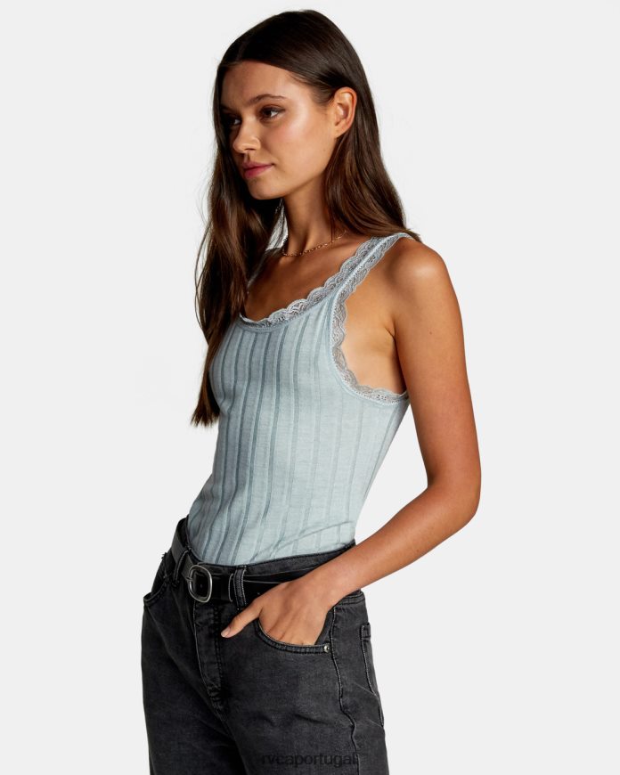 roupas RVCA mulheres regata full swing íris N00F2H1590