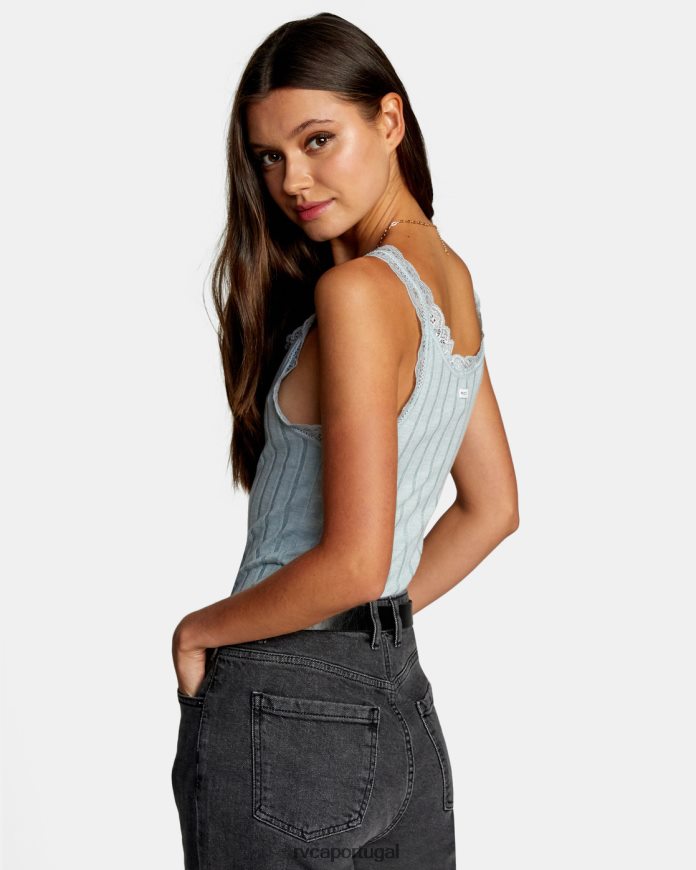 roupas RVCA mulheres regata full swing íris N00F2H1590