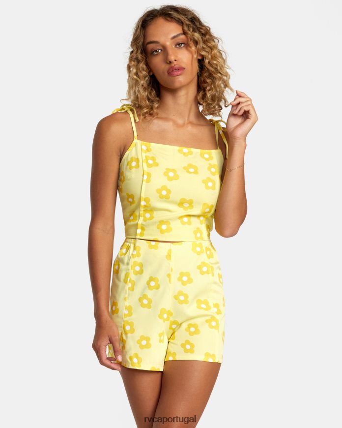 roupas RVCA mulheres regata nicky cami abacaxi N00F2H1468
