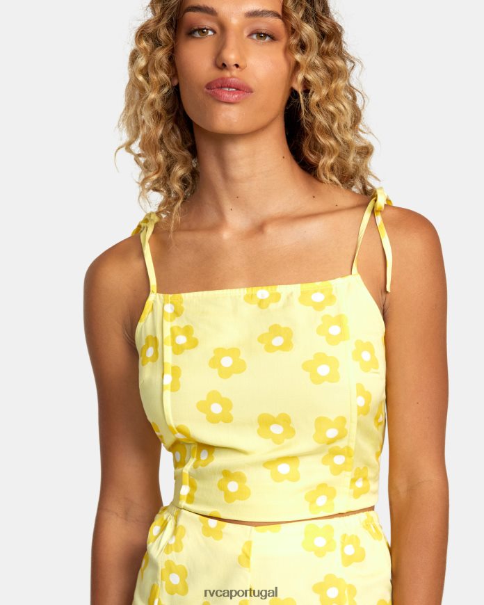 roupas RVCA mulheres regata nicky cami abacaxi N00F2H1468