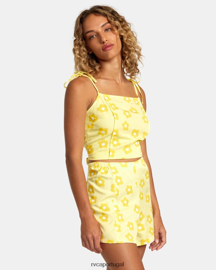 roupas RVCA mulheres regata nicky cami abacaxi N00F2H1468