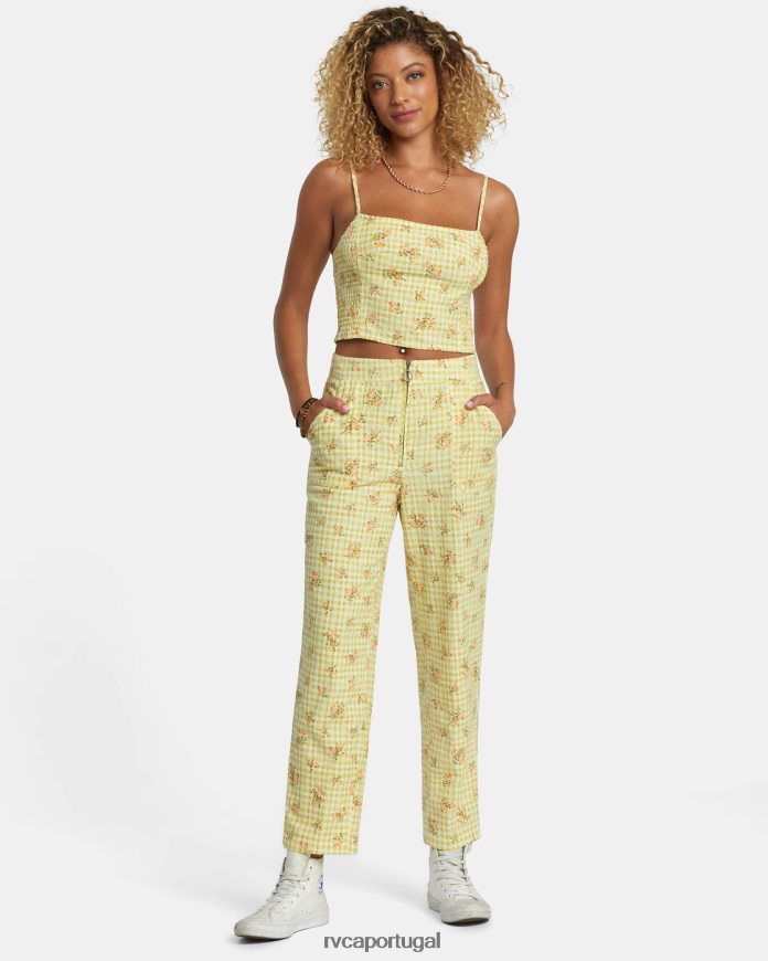 roupas RVCA mulheres regata unida dourado N00F2H1179