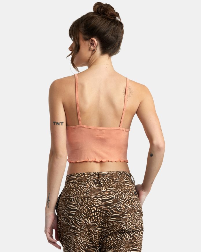 roupas RVCA mulheres toda aquela regata Lilikoi N00F2H1427