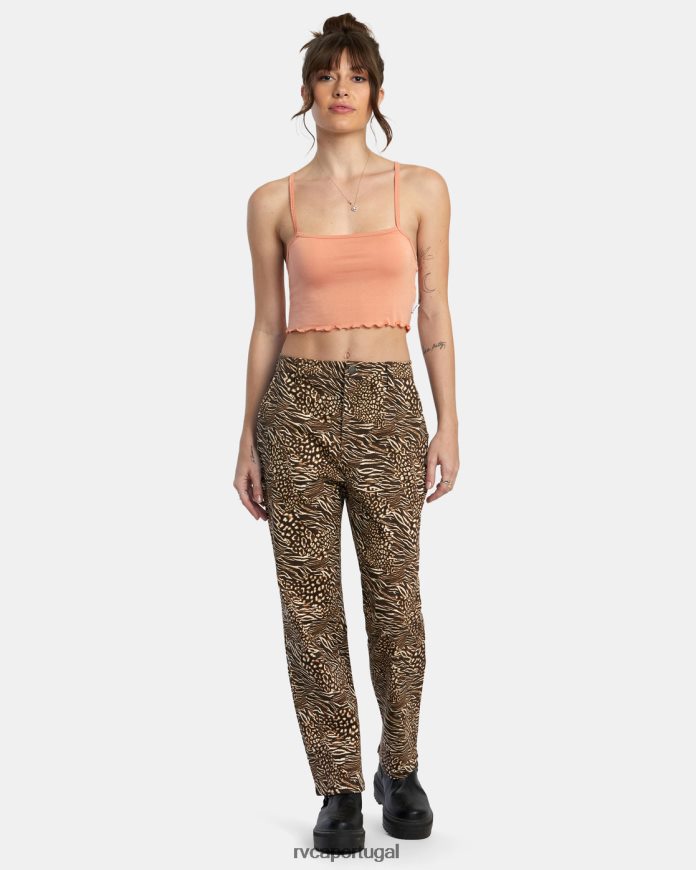 roupas RVCA mulheres toda aquela regata Lilikoi N00F2H1427