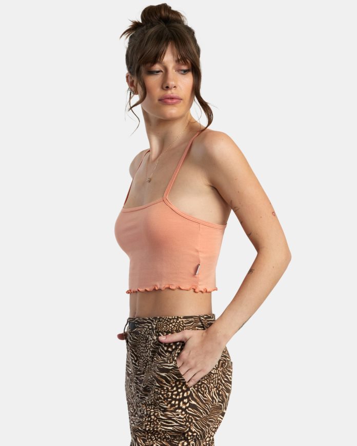 roupas RVCA mulheres toda aquela regata Lilikoi N00F2H1427