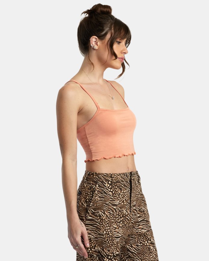 roupas RVCA mulheres toda aquela regata Lilikoi N00F2H1427