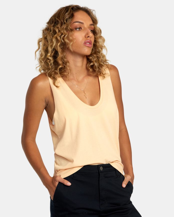 roupas RVCA mulheres top cunhado Melão N00F2H1236