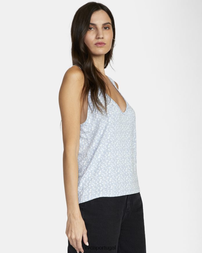 roupas RVCA mulheres top cunhado passarela N00F2H1656