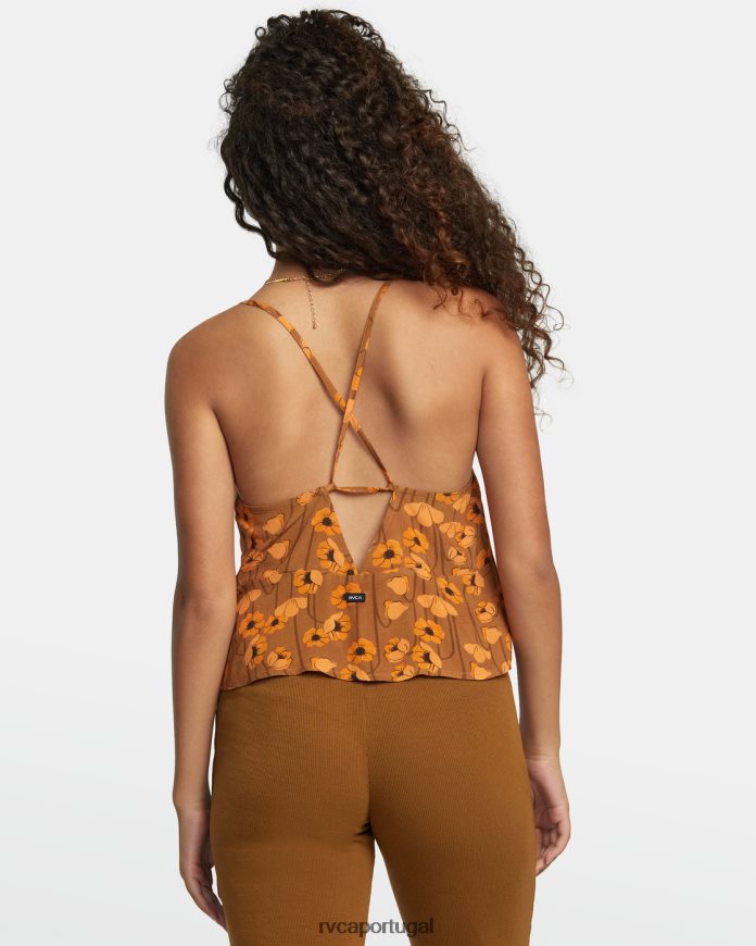 roupas RVCA mulheres top de azevinho Siena N00F2H1187