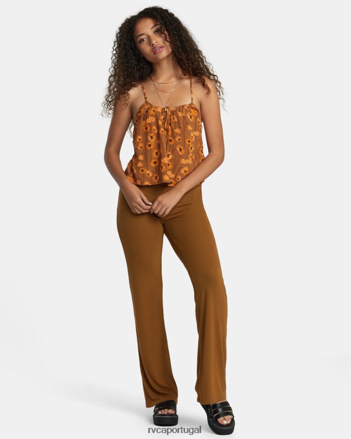 roupas RVCA mulheres top de azevinho Siena N00F2H1187