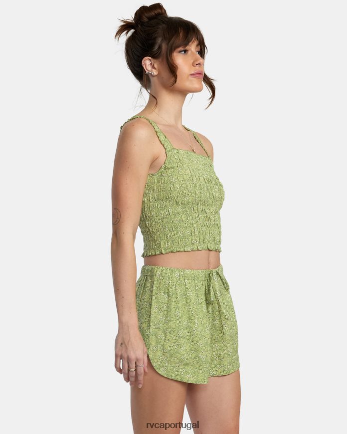 roupas RVCA mulheres top de terraço samambaia N00F2H1346