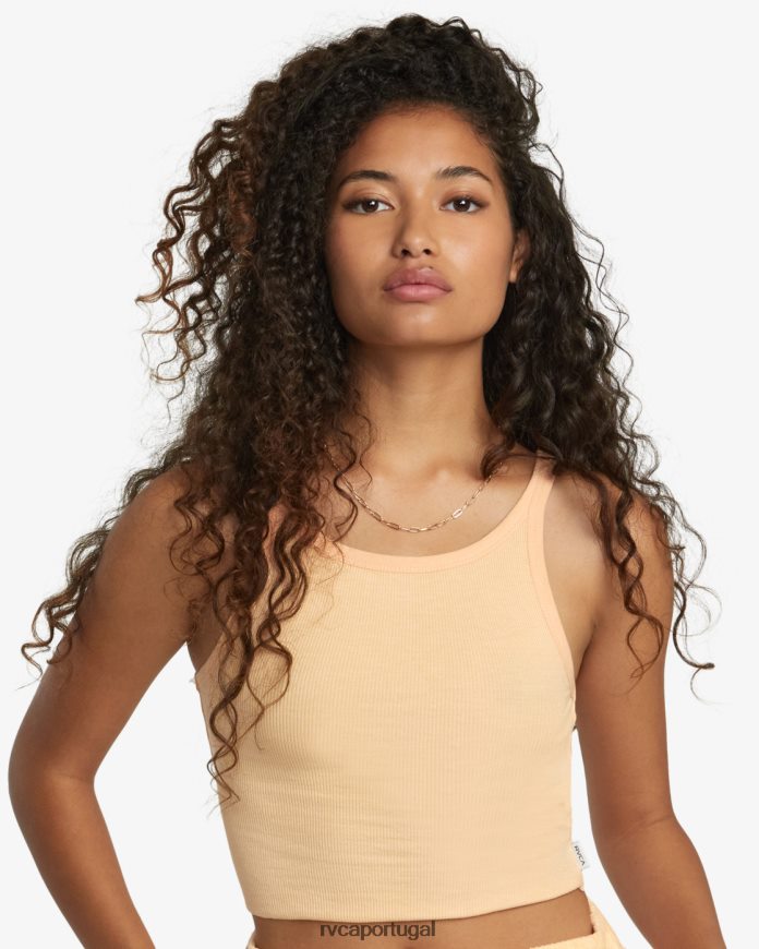 roupas RVCA mulheres top deslizante Melão N00F2H1079