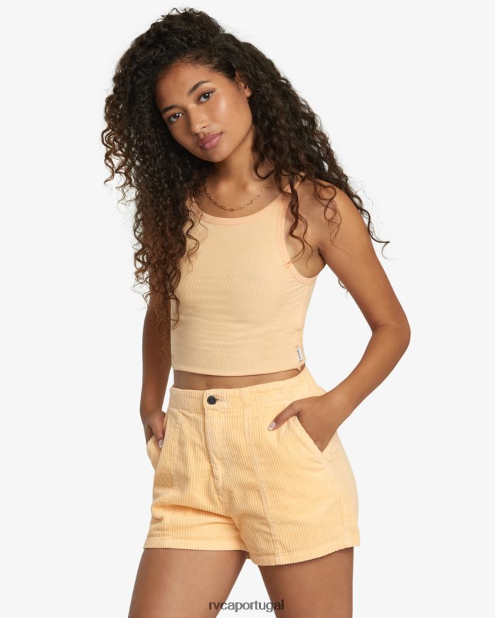 roupas RVCA mulheres top deslizante Melão N00F2H1079