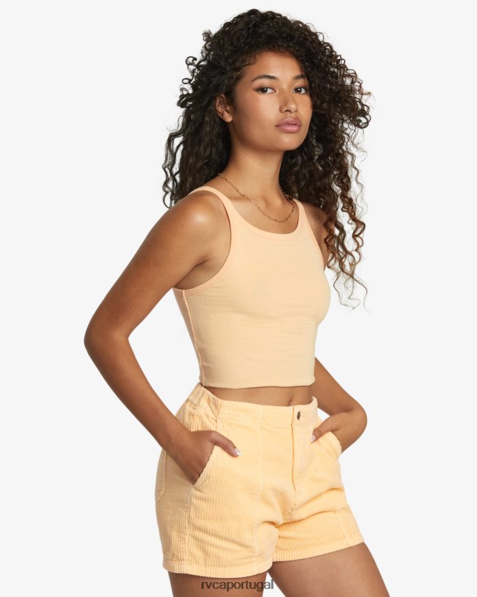 roupas RVCA mulheres top deslizante Melão N00F2H1079