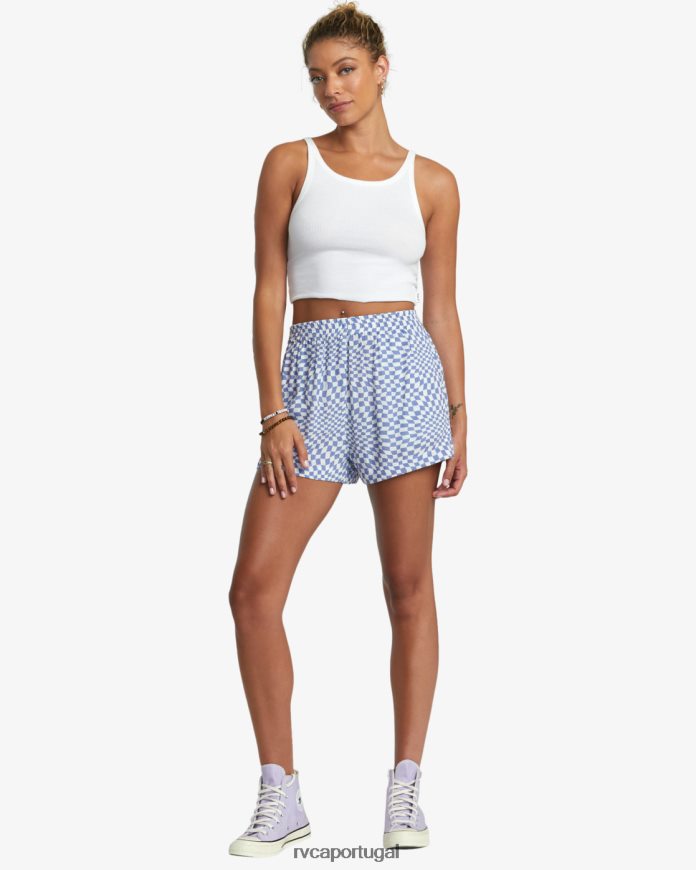 roupas RVCA mulheres top deslizante sussurrar branco N00F2H1081