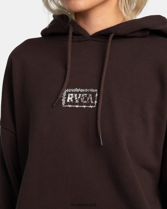 roupas RVCA mulheres moletom divisor Java N00F2H1333
