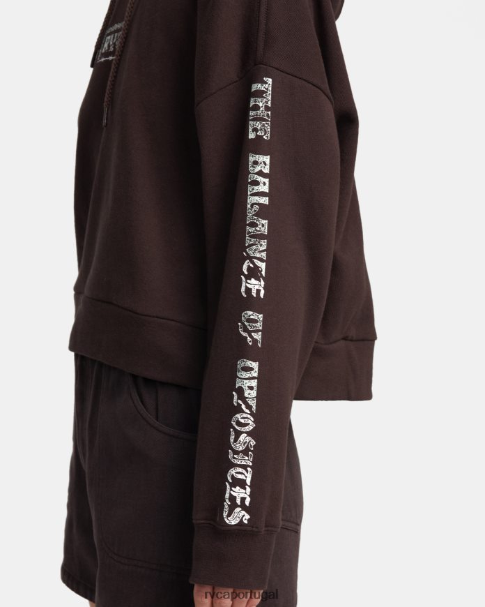 roupas RVCA mulheres moletom divisor Java N00F2H1333