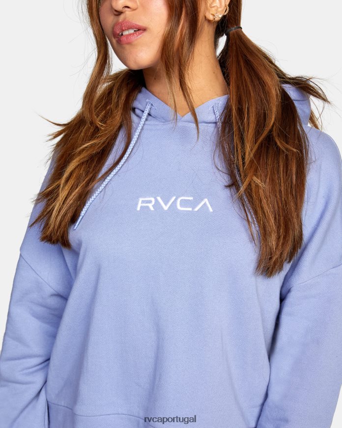 roupas RVCA mulheres moletom veneziano pequeno cinza roxo N00F2H1702