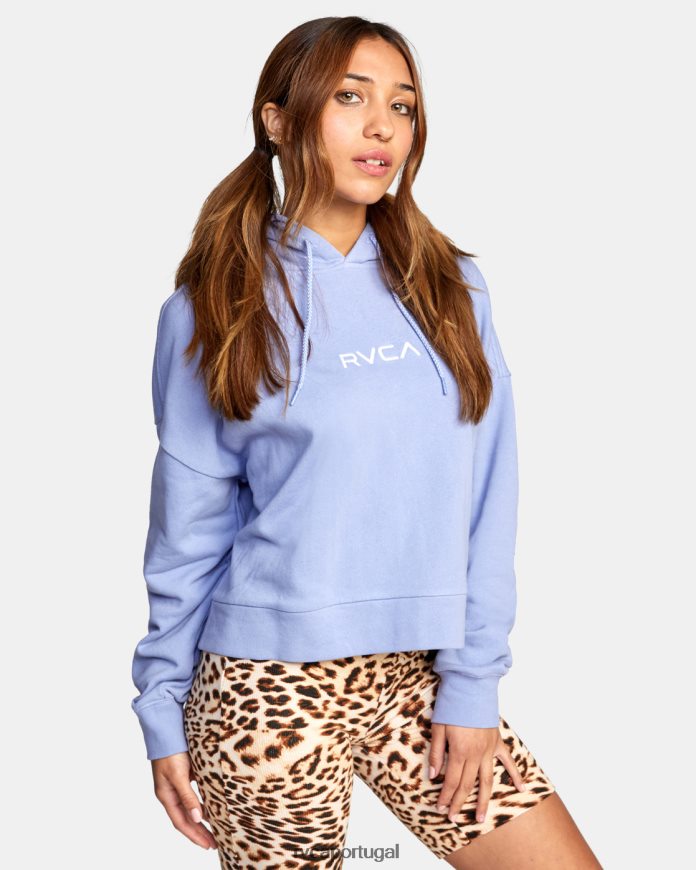 roupas RVCA mulheres moletom veneziano pequeno cinza roxo N00F2H1702