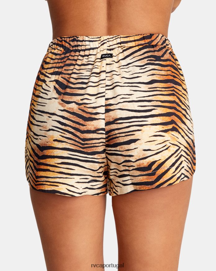 roupas RVCA mulheres novos shorts yume com cordão multi N00F2H1493