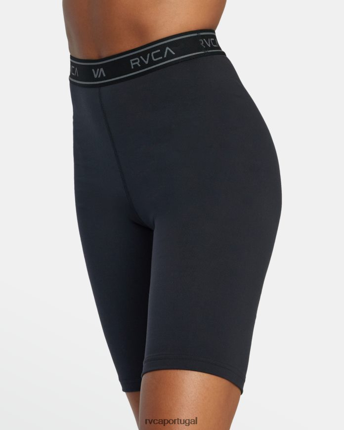 roupas RVCA mulheres short biker básico 10.5 preto N00F2H1279