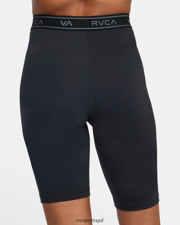 roupas RVCA mulheres short biker básico 10.5 preto N00F2H1279