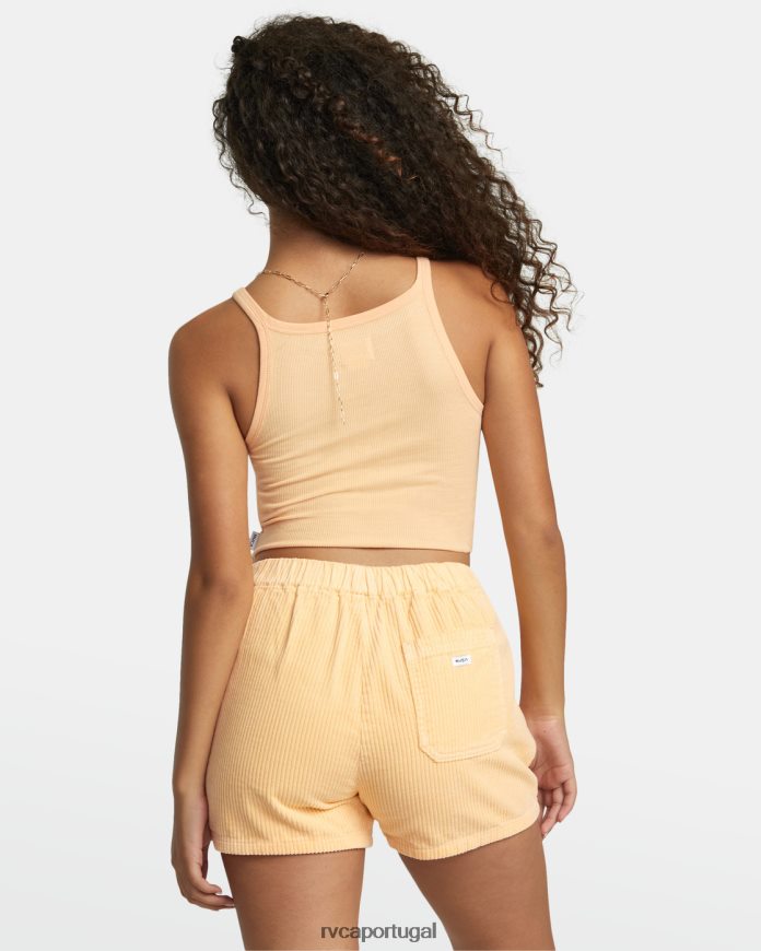 roupas RVCA mulheres shorts de veludo cotelê diurno Melão N00F2H1212
