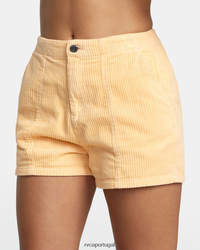 roupas RVCA mulheres shorts de veludo cotelê diurno Melão N00F2H1212