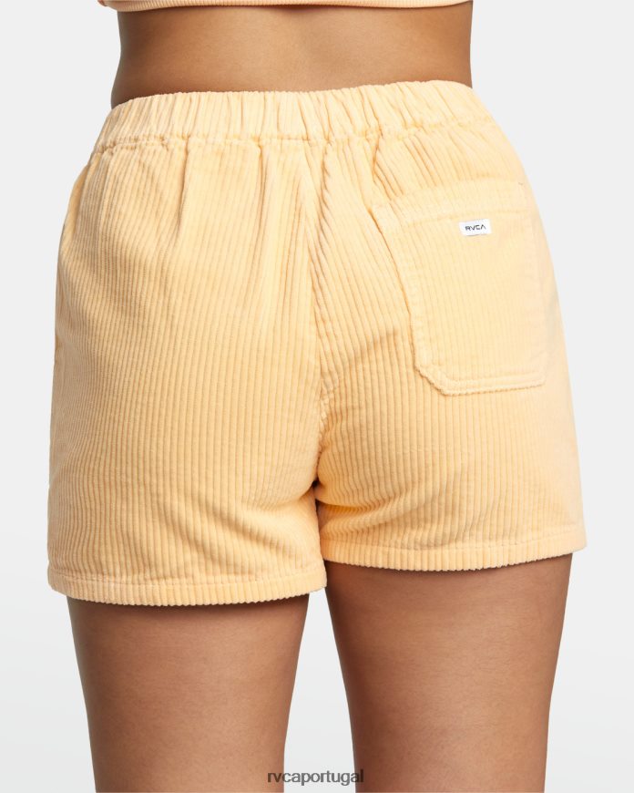 roupas RVCA mulheres shorts de veludo cotelê diurno Melão N00F2H1212