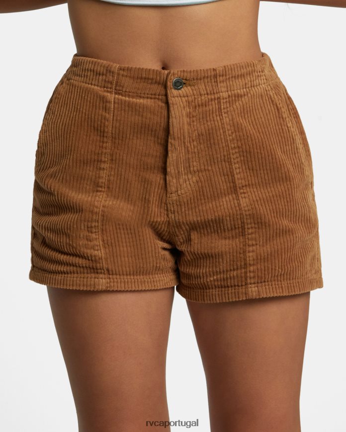 roupas RVCA mulheres shorts de veludo cotelê diurno Siena N00F2H1195