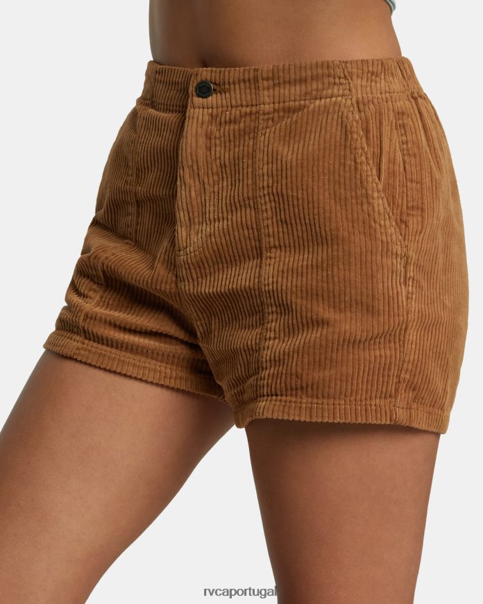 roupas RVCA mulheres shorts de veludo cotelê diurno Siena N00F2H1195