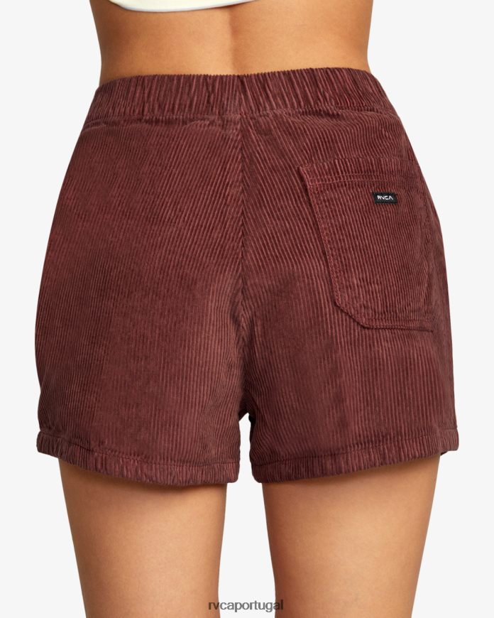 roupas RVCA mulheres shorts de veludo cotelê diurno expresso N00F2H1677