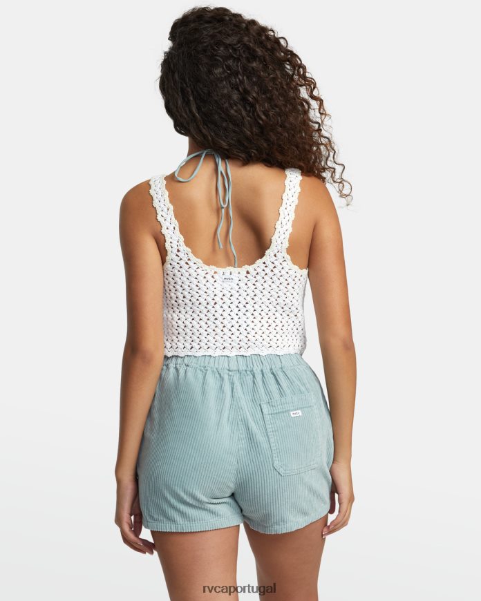 roupas RVCA mulheres shorts de veludo cotelê diurno xisto N00F2H1200