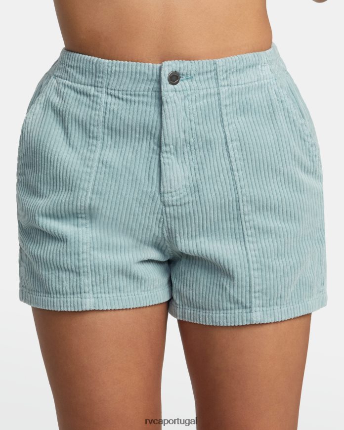 roupas RVCA mulheres shorts de veludo cotelê diurno xisto N00F2H1200