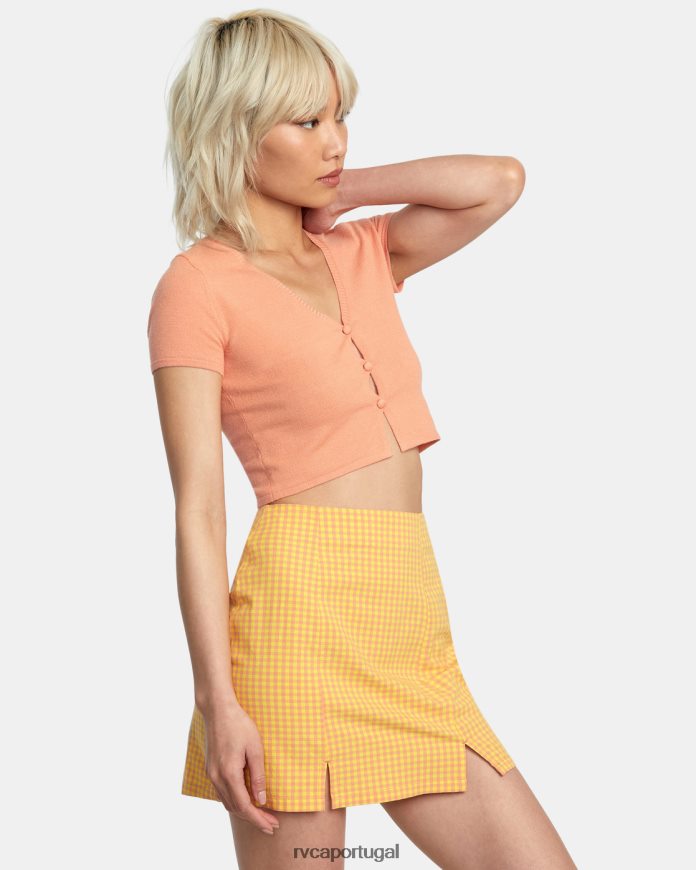 roupas RVCA mulheres cardigã dolly Lilikoi N00F2H1425