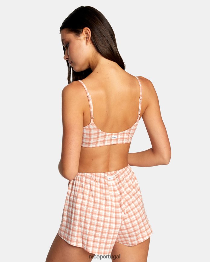roupas RVCA mulheres ex namorada bralette rosa N00F2H1660