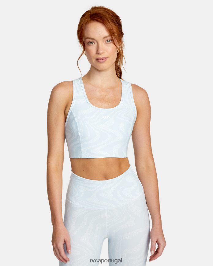 roupas RVCA mulheres va sutiã esportivo essencial céu estrato N00F2H1643