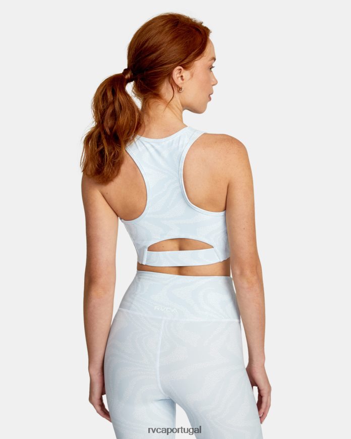 roupas RVCA mulheres va sutiã esportivo essencial céu estrato N00F2H1643