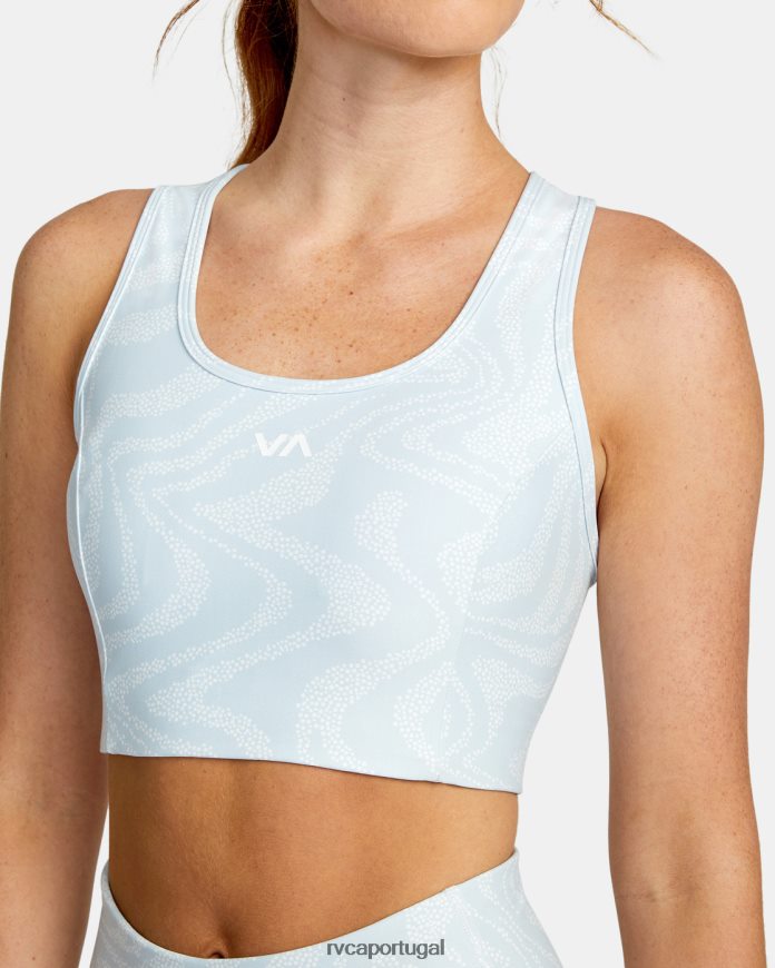 roupas RVCA mulheres va sutiã esportivo essencial céu estrato N00F2H1643