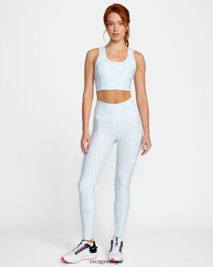 roupas RVCA mulheres va sutiã esportivo essencial céu estrato N00F2H1643