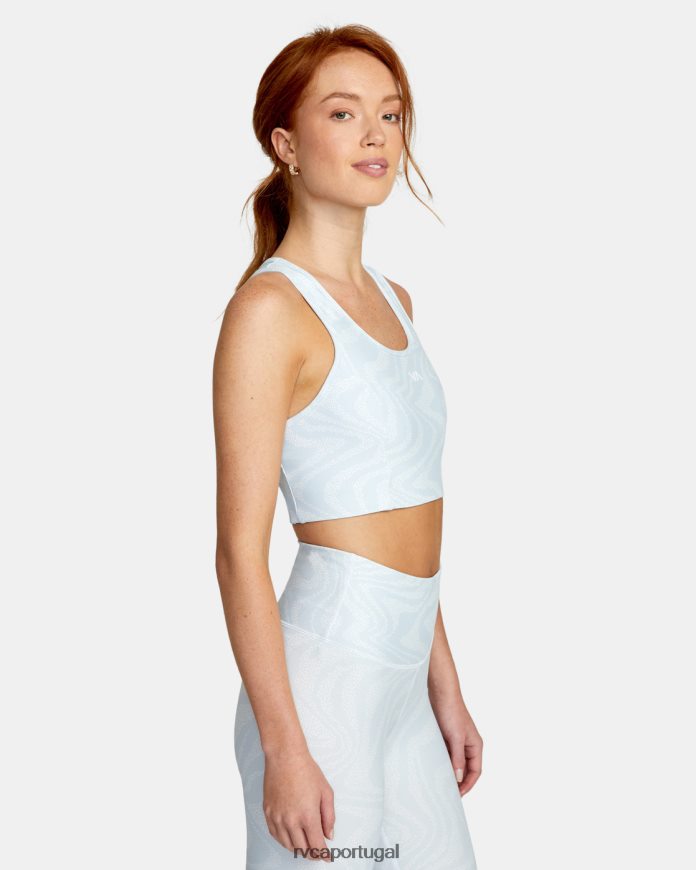 roupas RVCA mulheres va sutiã esportivo essencial céu estrato N00F2H1643